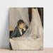 Reproductie van het schilderij Het wiegje van Berthe Morisot