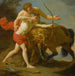 De Centaur Chiron die Achilles onderwijst - Louis Jean François Lagrenée — gepresenteerd in een interieur