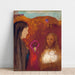 Reproductie van het schilderij De Christus en de Samaritaanse (Het boeket witte bloemen) - Odilon Redon