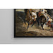 Reproductie van het schilderij Het Gevecht van de Giaour en Hassan - Eugène Delacroix