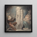 van William Blake's Schilderij De Geest van Samuel die aan Saul verschijnt — ingelijst kunstwerk aan de muur