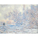 Reproductie van het schilderij Het ijs op Giverny - Claude Monet