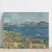 Reproduction of the painting of The Gulf of Marseille seen from L'Estaque - Paul Cézanne