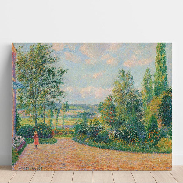 Reproductie van het schilderij Het Tuin van Octave Mirbeau, het terras, Les Damps - Camille Pissarro