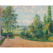 Reproductie van het schilderij Het Tuin van Octave Mirbeau, het terras, Les Damps - Camille Pissarro