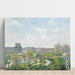 Reproductie van het schilderij Het Jardin des Tuileries en het Pavillon de Flore, Ochtend, Lente - Camille Pissarro