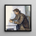 De Kaartspeler - Paul Cézanne — ingelijst kunstwerk aan de muur