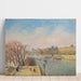 Reproductie van het schilderij Le Louvre, Ochtend, Zonlicht - Camille Pissarro