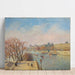 Reproductie van het schilderij Le Louvre, winterzon - Camille Pissarro