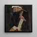 Le Lyriciste - Egon Schiele — ingelijst kunstwerk aan de muur