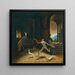The Magician and the Harlequin - Franz Sedlacek — framed artwork on a wall