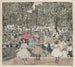 Le Mall, Central Park - Maurice Prendergast — weergave van het kunstwerk