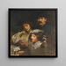 De schilder, zijn vrouw en dochter - James Jebusa Shannon — ingelijst kunstwerk aan de muur