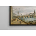 Reproductie van het schilderij De Brug bij de Change, gezien vanaf de quai de Gesvres - Jean-Baptiste-Camille Corot
