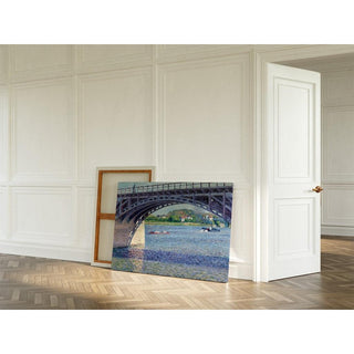 Le Pont d'Argenteuil et la Seine - Gustave Caillebotte | Reproduction Tableau Décoration murale affiche copie
