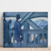 Reproductie van het schilderij Het Pont de l'Europe - Gustave Caillebotte