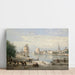 Reproduction of the painting of The Port of La Rochelle by Jean-Baptiste-Camille Corot