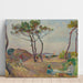 Reproductie van het schilderij Le Pradet, de dennenbomen op het strand - Henri Lebasque