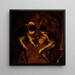 The Denial of Saint Peter - Leonaert Bramer — framed artwork on a wall