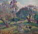 De rust onder de bomen - Henri Lebasque — weergave van het kunstwerk