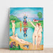 Reproductie van het schilderij Le Retour aux terrains de jeu de la jeunesse - Nils Dardel