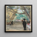 Het Gordijn - Edgar Degas — ingelijst kunstwerk aan de muur