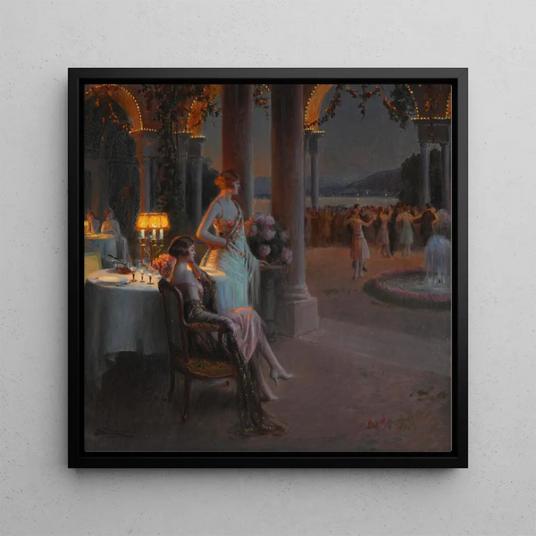 Le Soir sur la terrasse - Delphin Enjolras