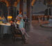 De avond op het terras - Delphin Enjolras — weergave van het kunstwerk