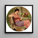 Le Temps des Roses - John William Godward — ingelijst kunstwerk aan de muur