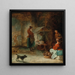 De Kaasverkoper - Januarius Zick — ingelijst kunstwerk aan de muur