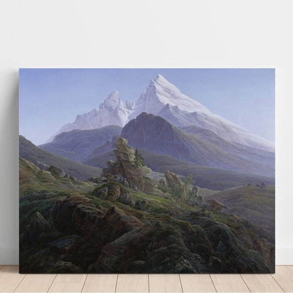 Reproductie van het schilderij Le Watzmann - Caspar David Friedrich