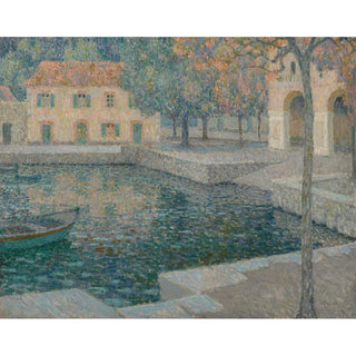 Le bassin du refuge - Henri Le Sidaner | Reproduction Tableau Décoration murale affiche copie