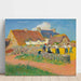Reproductie van het schilderij Het dorsen van het graan in het dorp - Henry Moret