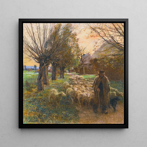 Le berger et son troupeau le soir - Lon Augustin Lhermitte