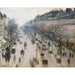 Reproductie van het schilderij Le boulevard Montmartre un matin d'hiver - Camille Pissarro