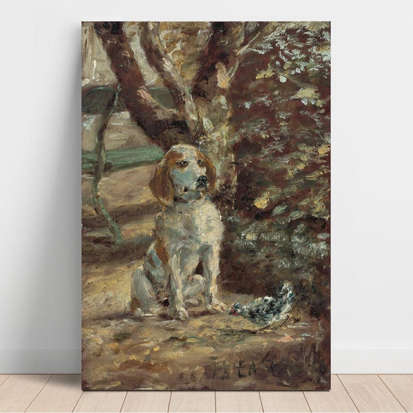 Reproductie van het schilderij De hond van de kunstenaar Flèche - Henri de Toulouse-Lautrec