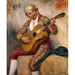 Reproductie van het schilderij De Spaanse gitarist - Pierre-Auguste Renoir