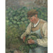 Reproductie van het schilderij De tuinier - Oude boer met kool - Camille Pissarro