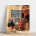 Reproductie van het schilderij Het schaakspel - Ludwig Deutsch