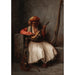 Reproductie van het schilderij De luitspeler - Jean-Léon Gérôme