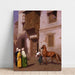 Reproductie van het schilderij De paardenmarkt - Jean-Léon Gérôme