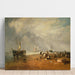 Reproduction of the painting The Hastings Fish Market - Joseph Mallord William Turner