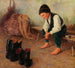 De schoenpoetser - Gáza Peske — weergave van het kunstwerk