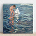 Reproductie van het schilderij Het kleine zeilbootje - Joaquín Sorolla
