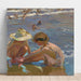 Reproductie van het schilderij van het gebleseerde been - Joaquín Sorolla
