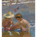 Reproductie van het schilderij van het gebleseerde been - Joaquín Sorolla