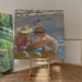 Reproductie van het schilderij van het gebleseerde been - Joaquín Sorolla