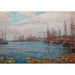 Reproductie van het schilderij De haven met duizend masten - Childe Hassam