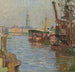 The Hamburg port - Carl Moll — artwork view