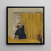 Het gele gordijn - Édouard Vuillard — ingelijst kunstwerk aan de muur